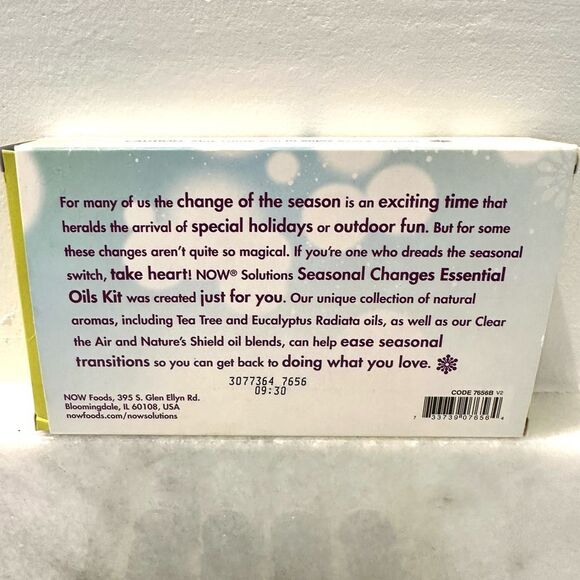 Now Solutions Seasonal Changes Balancing Essential Oils Kit 1/3fl oz per Bottles - Picture 3 of 3